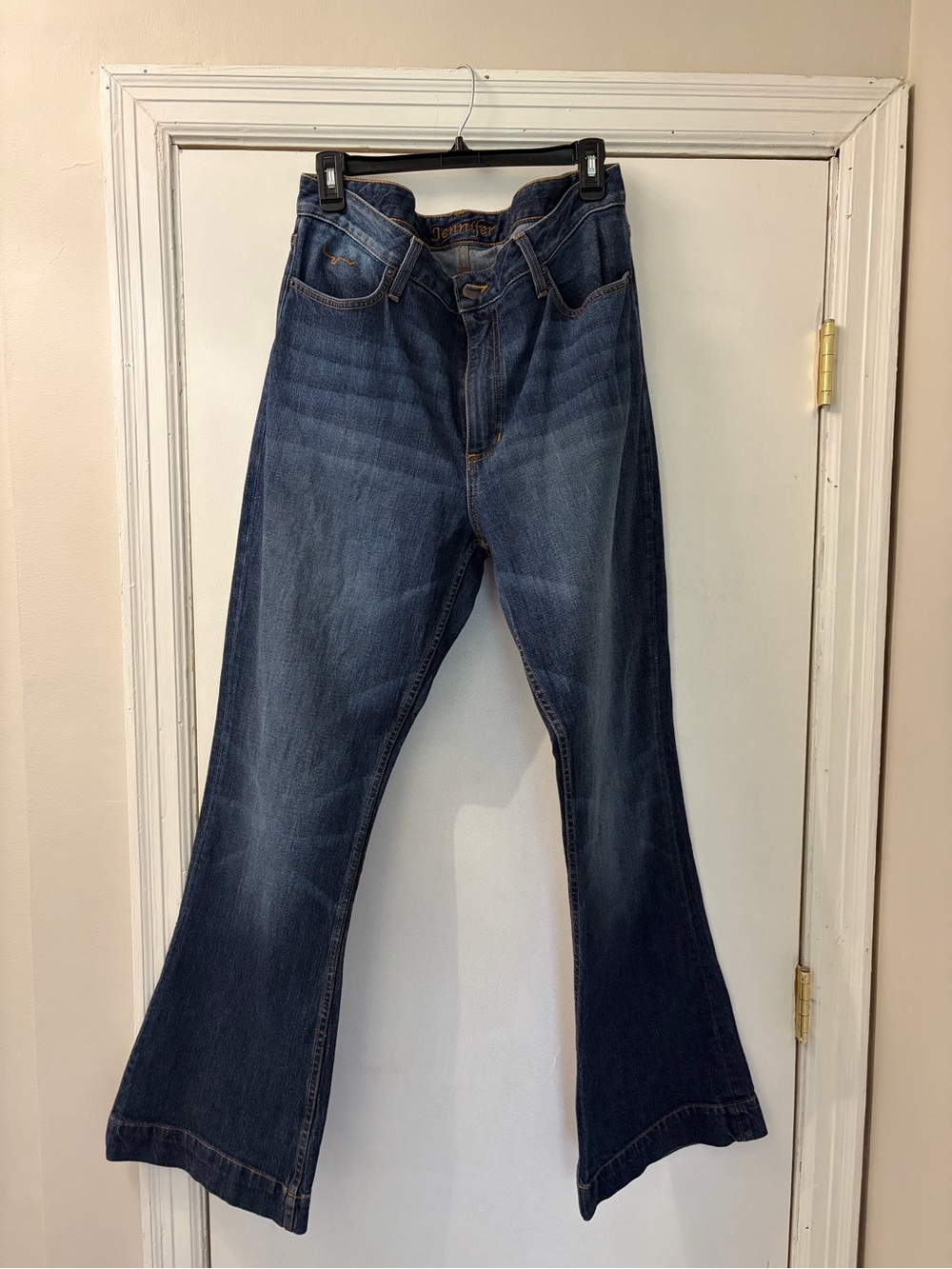 Kimes Ranch Jennifer Dark Wash Blue Flare Jeans